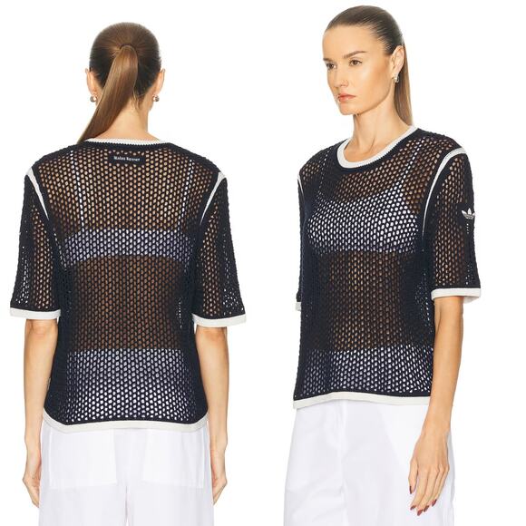 NEW Adidas x Wales Bonner Knit Tee Night Indigo & Wonder White Sz XL Urban Luxe - Picture 2 of 14